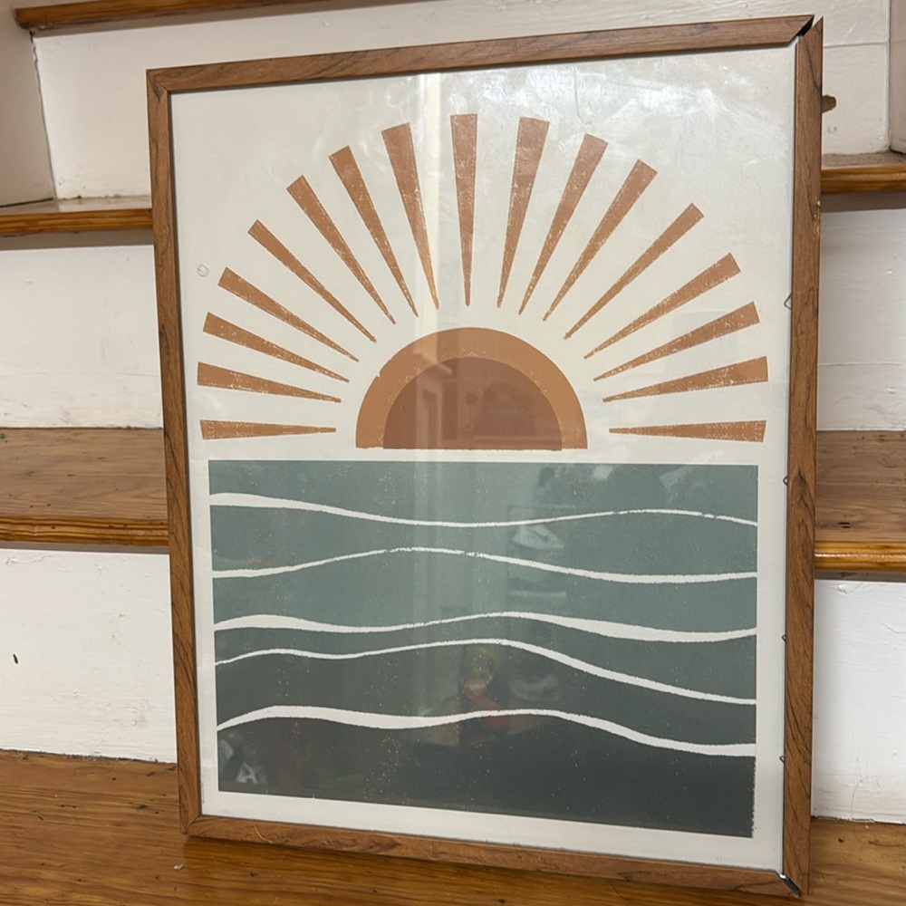 ✨🤍 SUN AND OCEAN PAINTING FROM HOMEGOODS